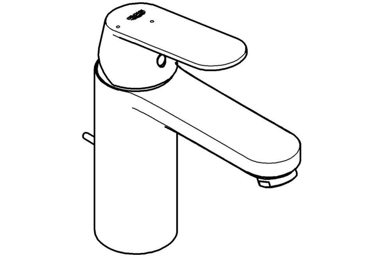 Смеситель для раковины GROHE Eurosmart Cosmopolitan, M-size, хром (2339600E)