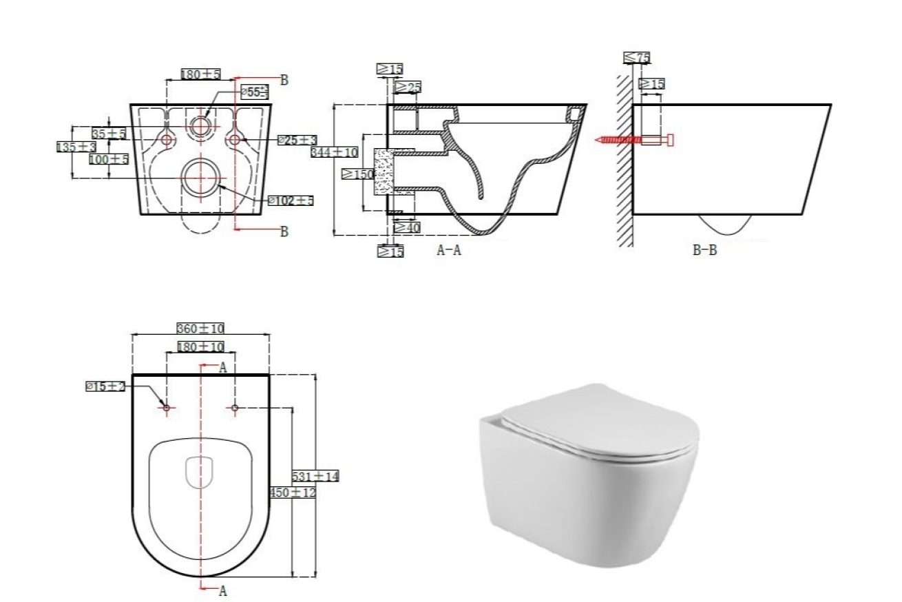 Комплект инсталляции GROHE 38775001 с унитазом Aquatek БЕТТА и сиденьем с микролифтом (NW0186)
