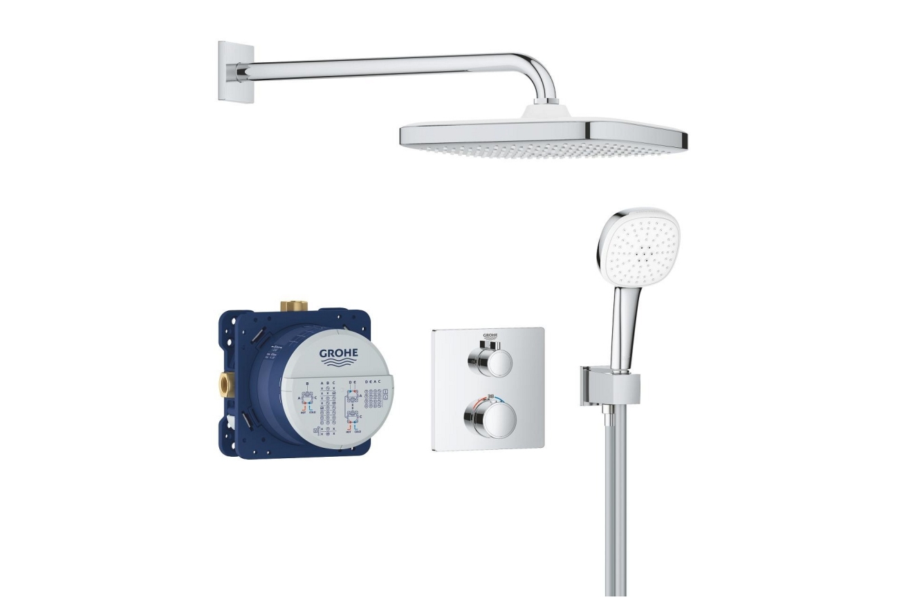 Душевая система GROHE Grontherm с термостатом для душа, хром (34871000)
