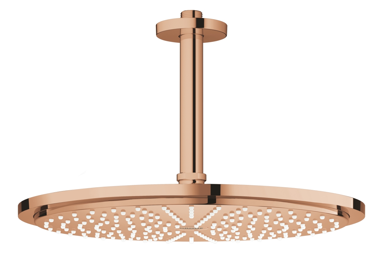 Верхний душ GROHE Rainshower, 9,5 л/мин, 1 режим, 142 мм, теплый закат глянец (26067DA0)