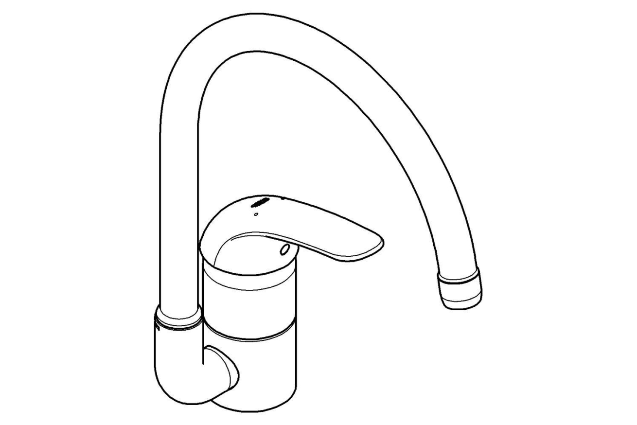 Смеситель для кухни GROHE Euroeco, хром (32752000)