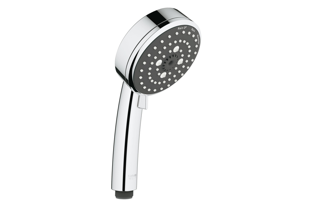 Ручной душ GROHE Vitalio Comfort 100, 3 режима, хром/черный (26092000)