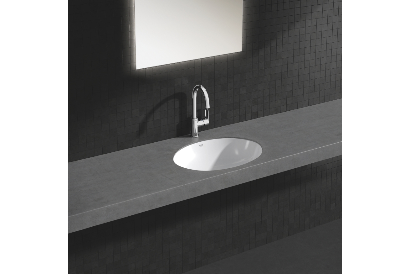Раковина встраиваемая GROHE Bau Ceramic Universal 55 см, альпин-белый (39423000)