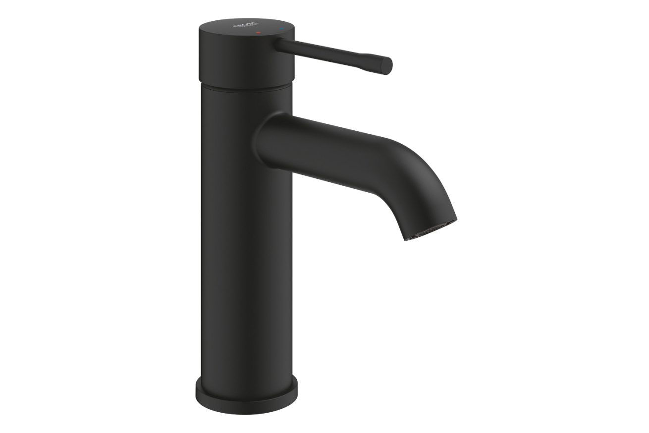 Смеситель для раковины GROHE Essence без донного клапана, S-size, фантомный черный (24172KF1)