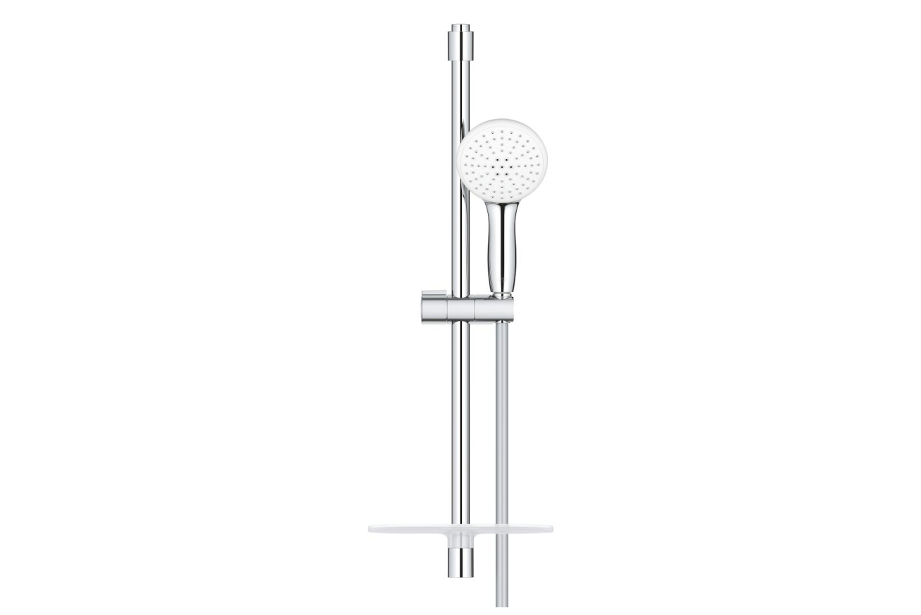 Душевой гарнитур GROHE Tempesta 110 с мыльницей, 2 режима струи, душевая штанга 600 мм, 13,5 л/мин, хром (27926003)