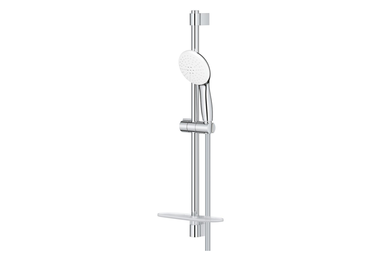 Душевой гарнитур GROHE Tempesta 110 с мыльницей, 2 режима струи, душевая штанга 600 мм, 13,5 л/мин, хром (27926003)