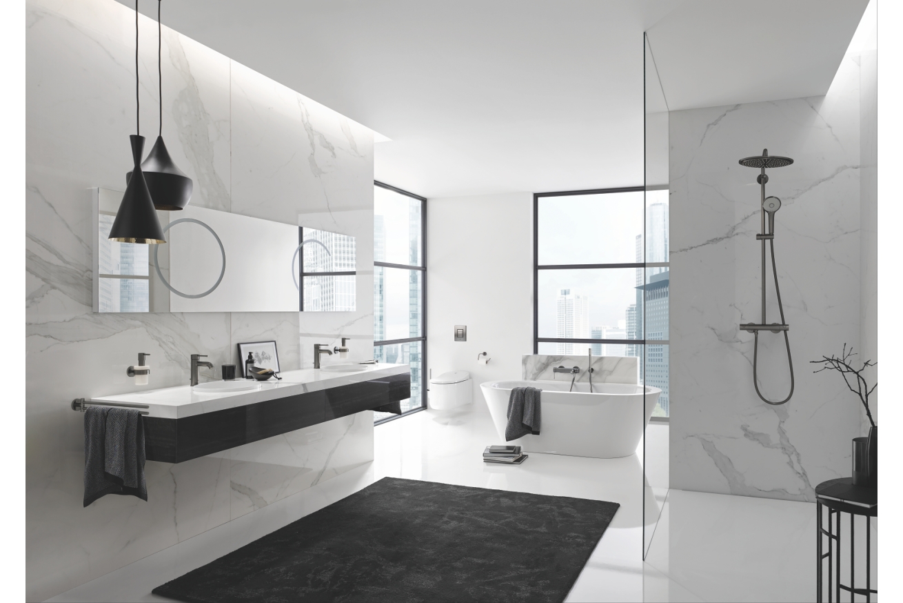 Смеситель для душа GROHE Essence, темный графит матовый (25252AL1)