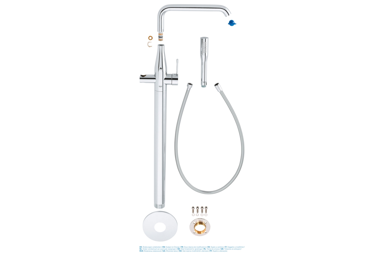 Внешняя часть смесителя для ванны GROHE Essence напольного монтажа, хром (23491001)