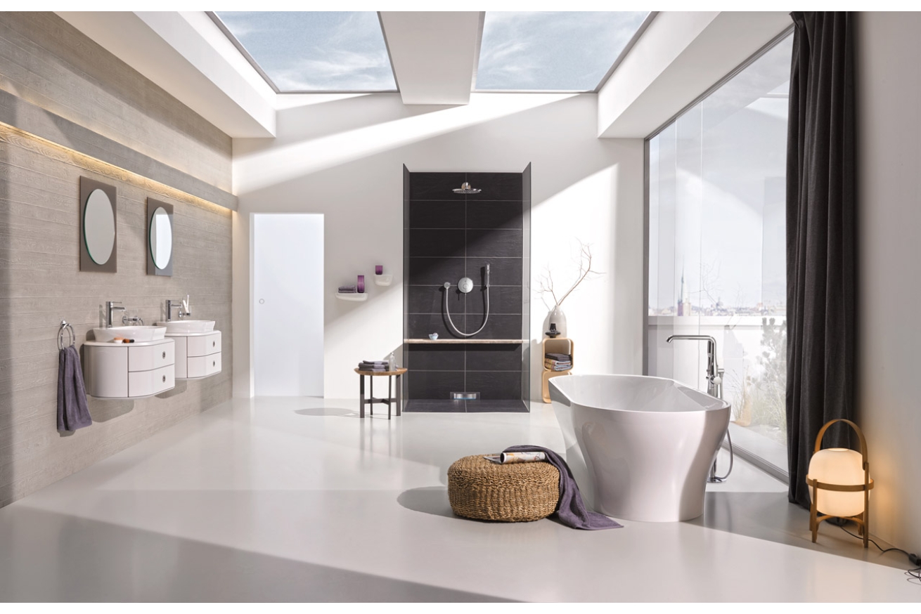 Внешняя часть смесителя для ванны GROHE Essence напольного монтажа, хром (23491001)