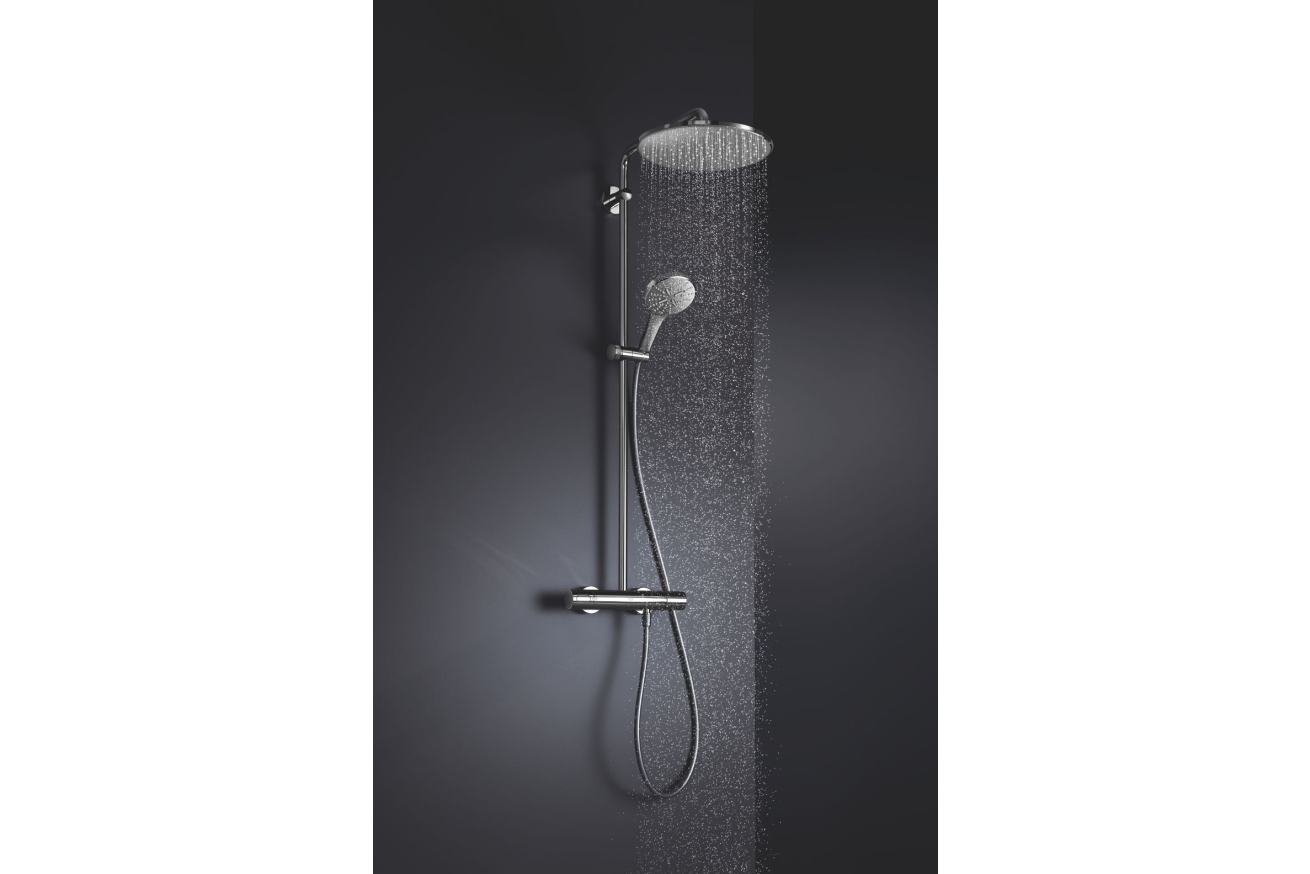 Душевая система GROHE Rainshower SmartActive 310 с термостатом для душа, суперсталь (26836DC0)