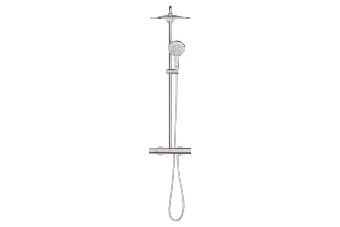 Душевая система GROHE Rainshower SmartActive 310 с термостатом для душа, суперсталь (26836DC0)