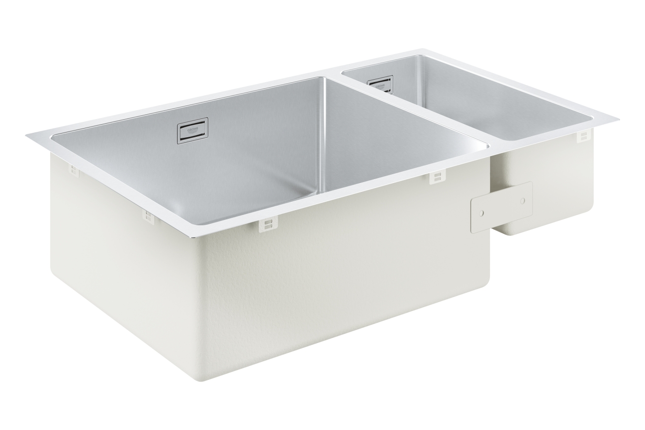 Мойка GROHE K700U 80-S 76/45 с 1.5 чашами, нержавеющая сталь (31575SD1)