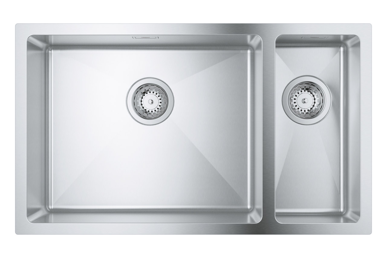 Мойка GROHE K700U 80-S 76/45 с 1.5 чашами, нержавеющая сталь (31575SD1)