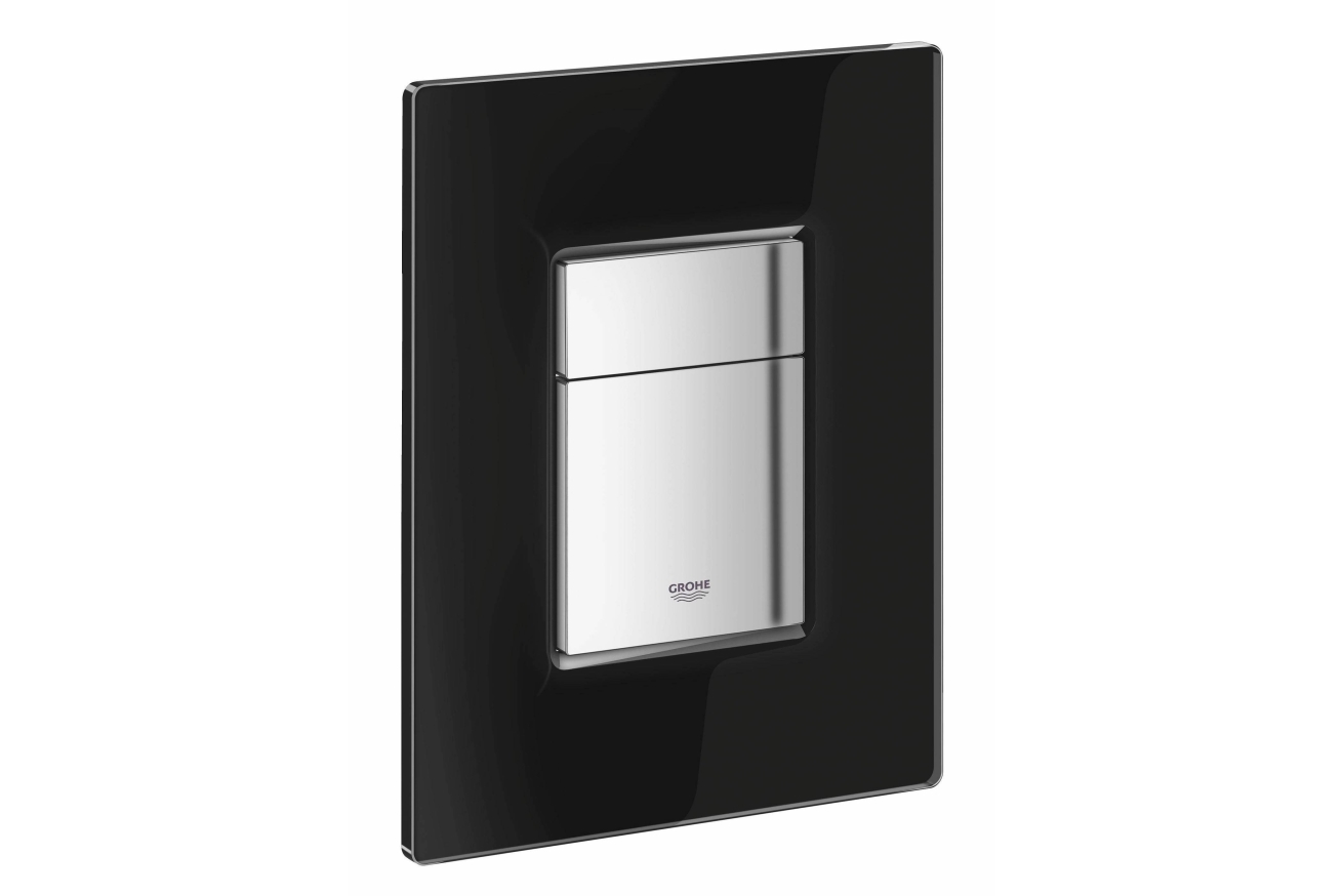 Панель смыва для унитаза GROHE Skate Cosmopolitan Glass, 3 режима, черный бархат (38845KS0)