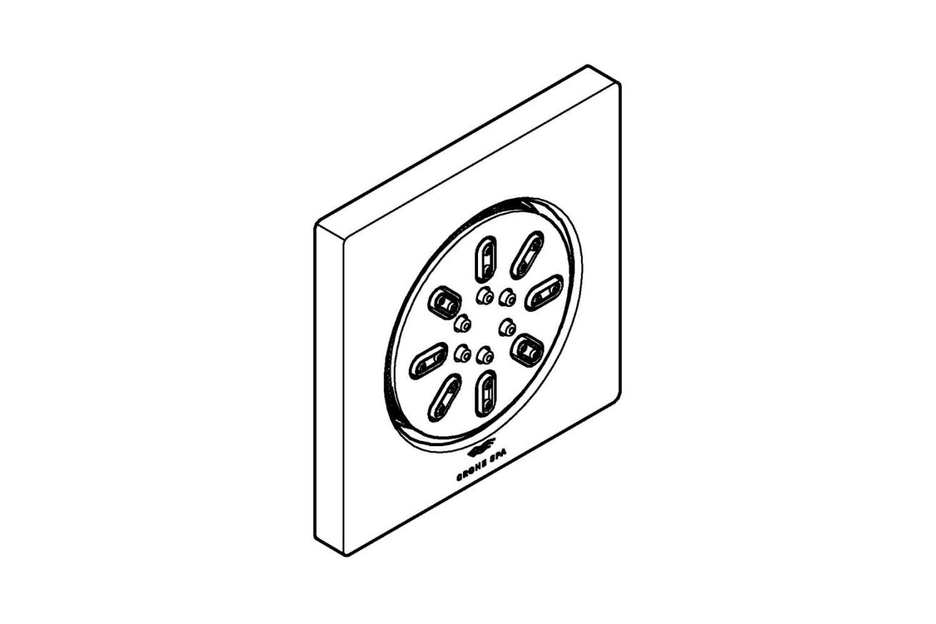 Боковой душ GROHE Rainshower SmartActive 75, 3,3 л/мин, 2 режима, хром (26802000)