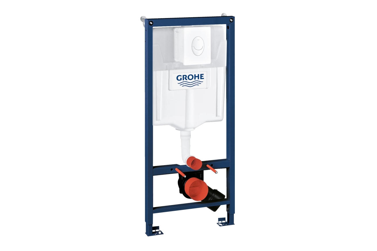 Комплект инсталляции для унитаза GROHE Rapid SL 3 в 1 с панелью смыва Skate Air, альпин-белый (38722001)
