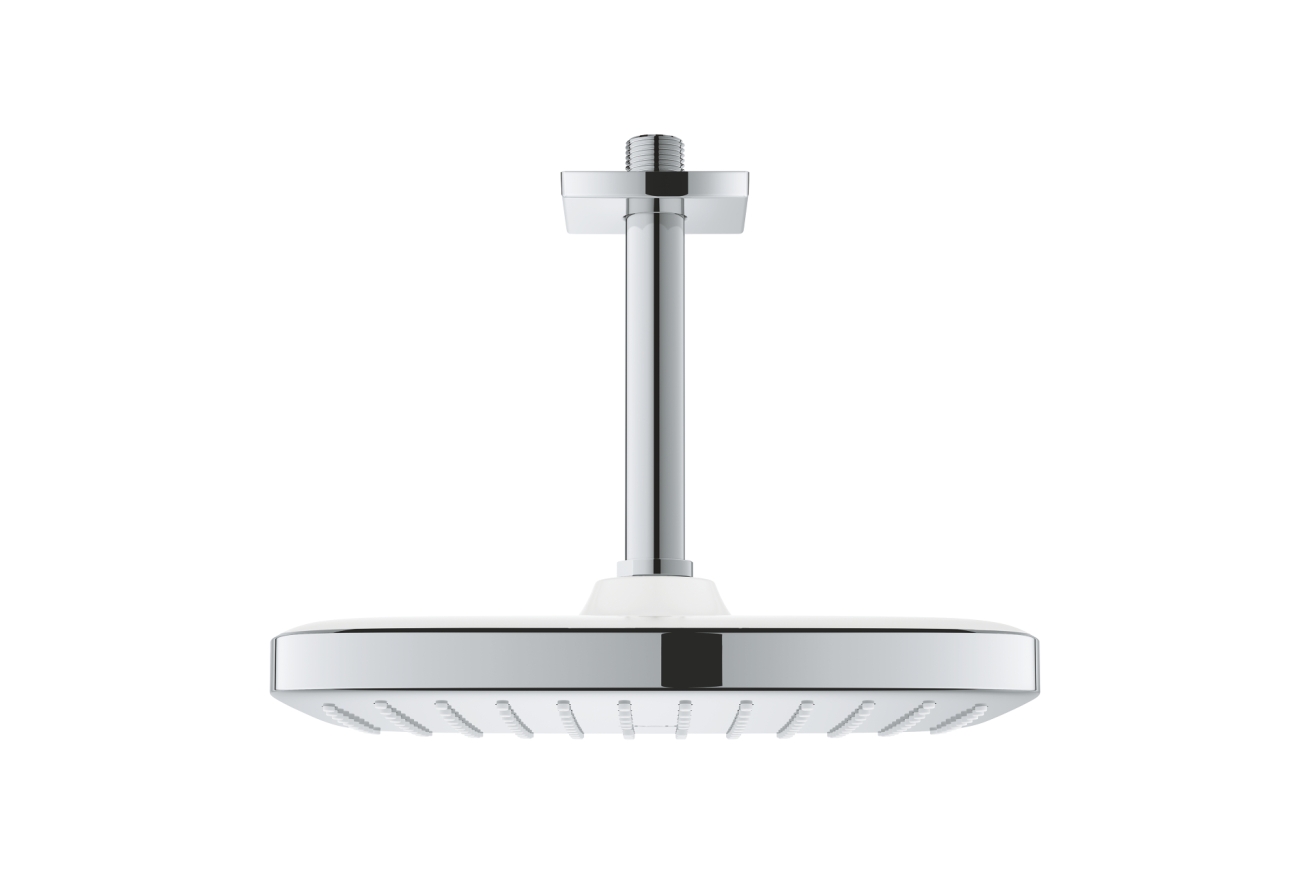 Верхний душ GROHE Tempesta cube 250, 9,5 л/мин, 1 режим, 142 мм, хром/белый (26688000)