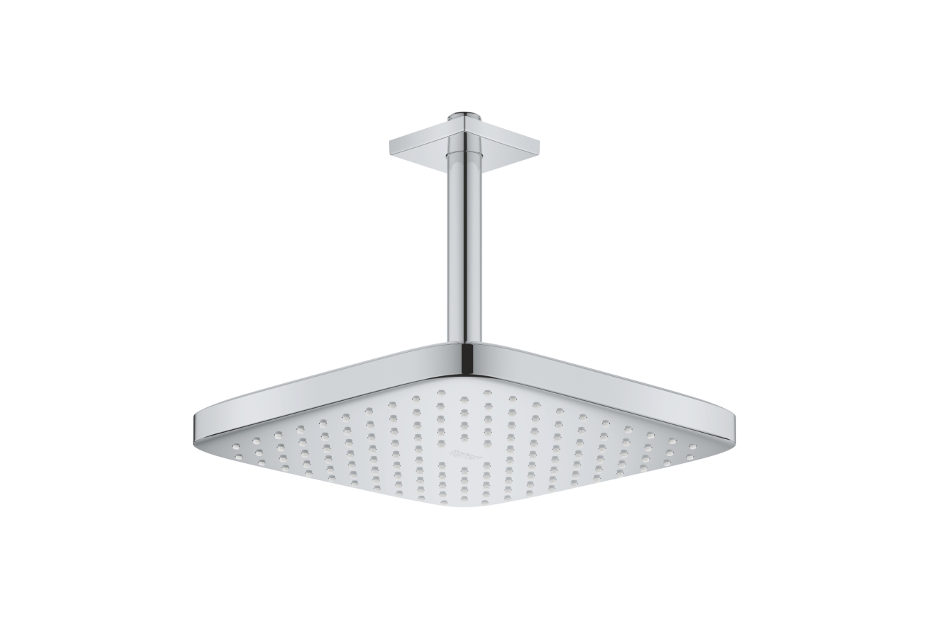 Верхний душ GROHE Tempesta cube 250, 9,5 л/мин, 1 режим, 142 мм, хром/белый (26688000)
