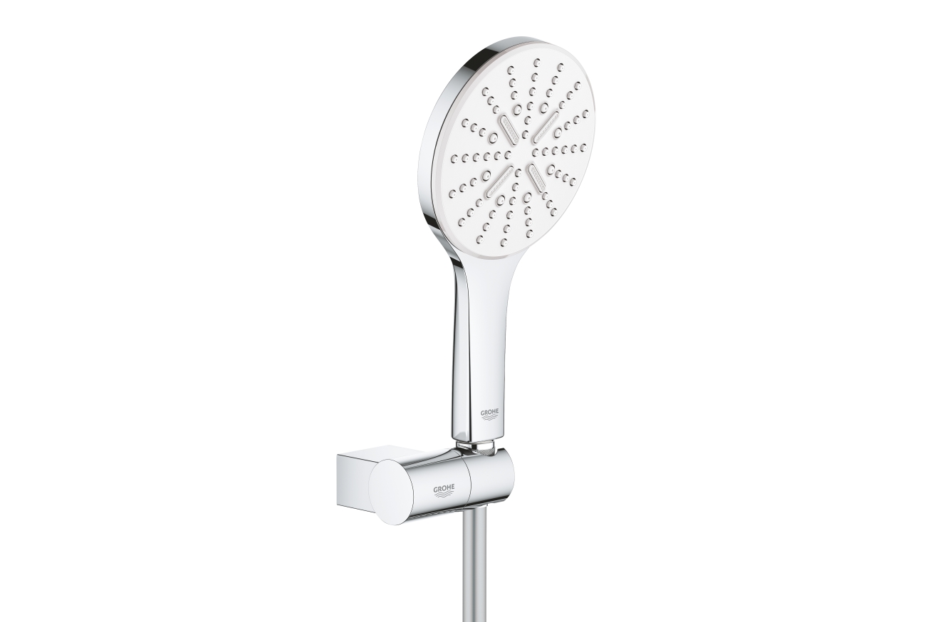 Душевой набор GROHE Rainshower SmartActive 130, 3 режима, 1500 мм, 9,5 л/мин, белая луна (26580LS0)