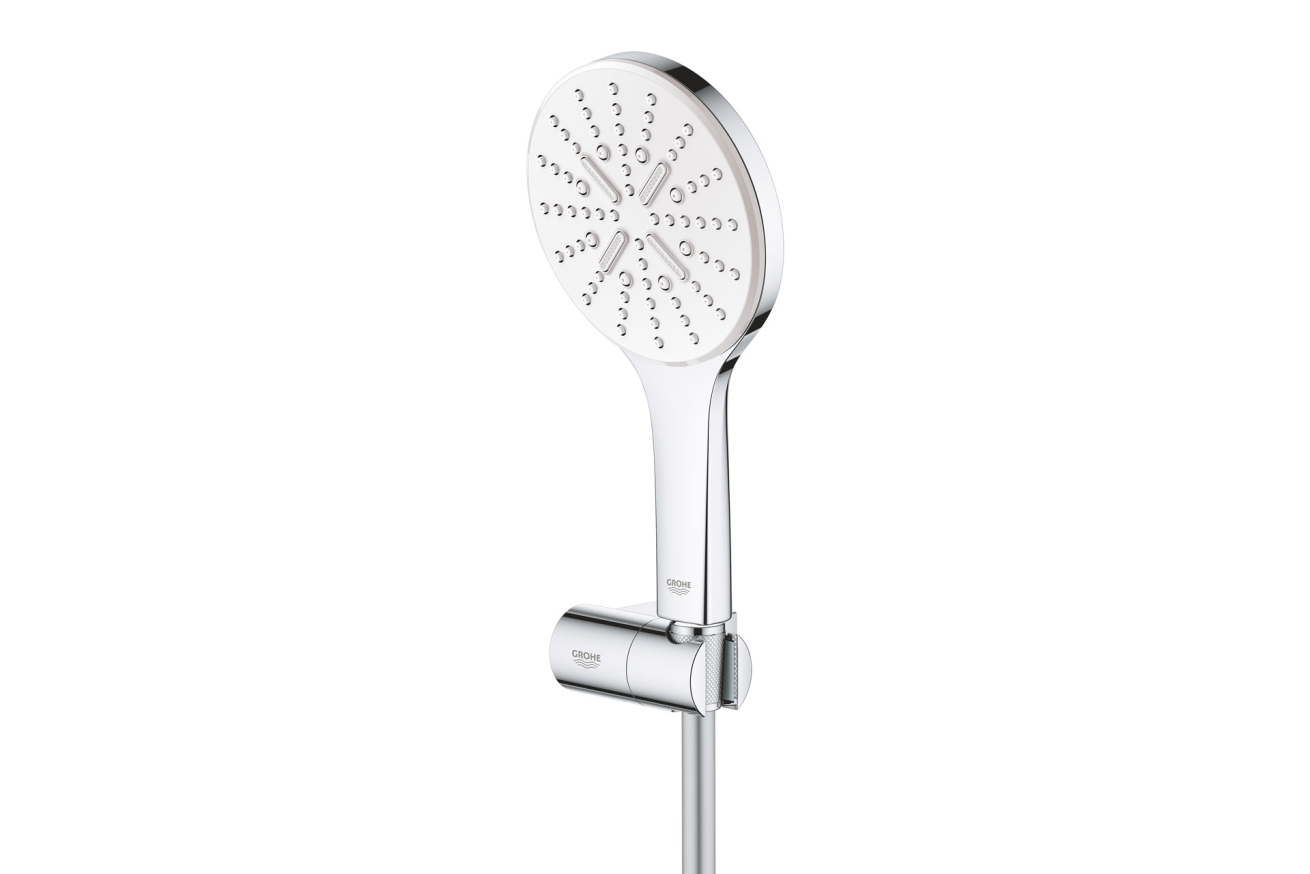 Душевой набор GROHE Rainshower SmartActive 130, 3 режима, 1500 мм, 9,5 л/мин, белая луна (26580LS0)