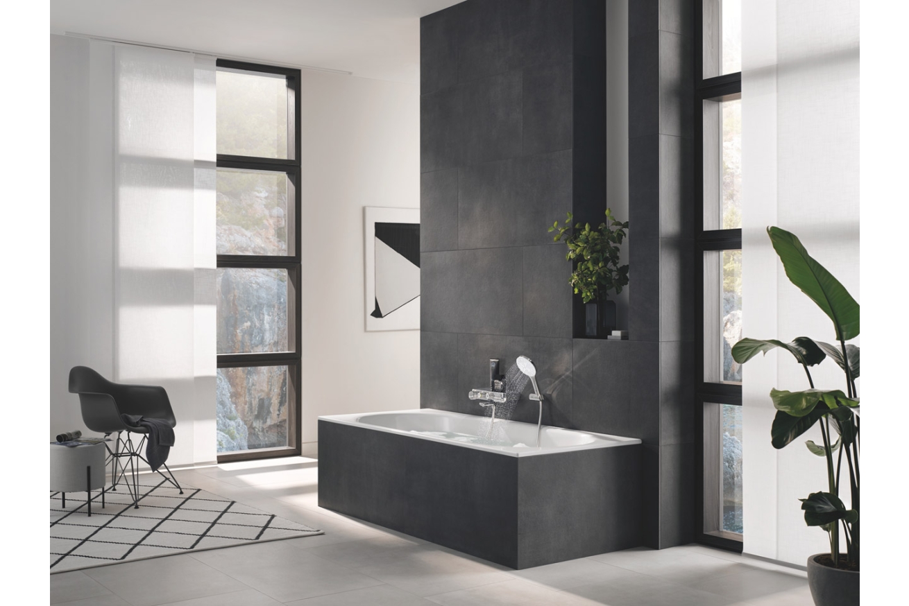 Душевой набор GROHE Rainshower SmartActive 130, 3 режима, 1500 мм, 9,5 л/мин, белая луна (26580LS0)