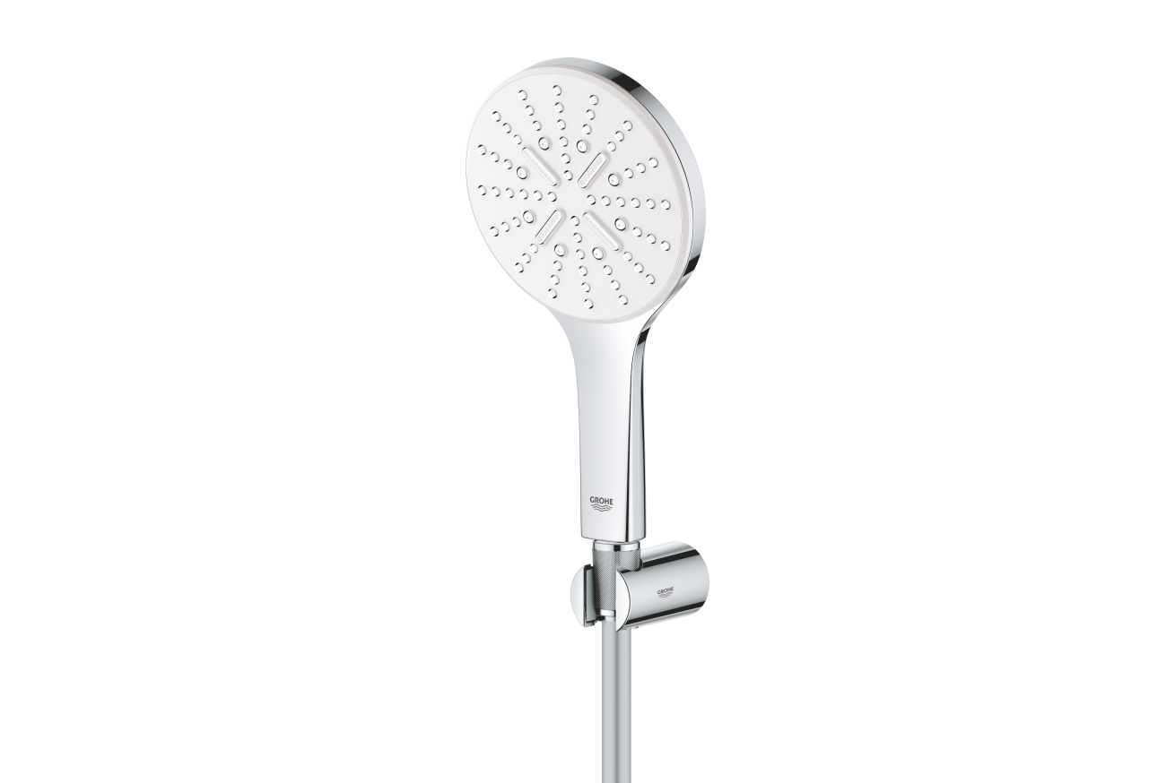 Душевой набор GROHE Rainshower SmartActive 130, 3 режима, 1500 мм, 9,5 л/мин, белая луна (26581LS0)