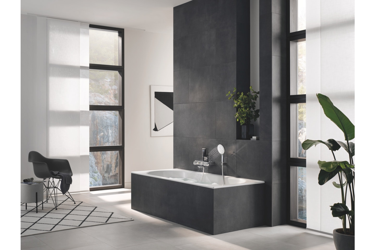 Душевой набор GROHE Rainshower SmartActive 130, 3 режима, 1500 мм, 9,5 л/мин, белая луна (26581LS0)