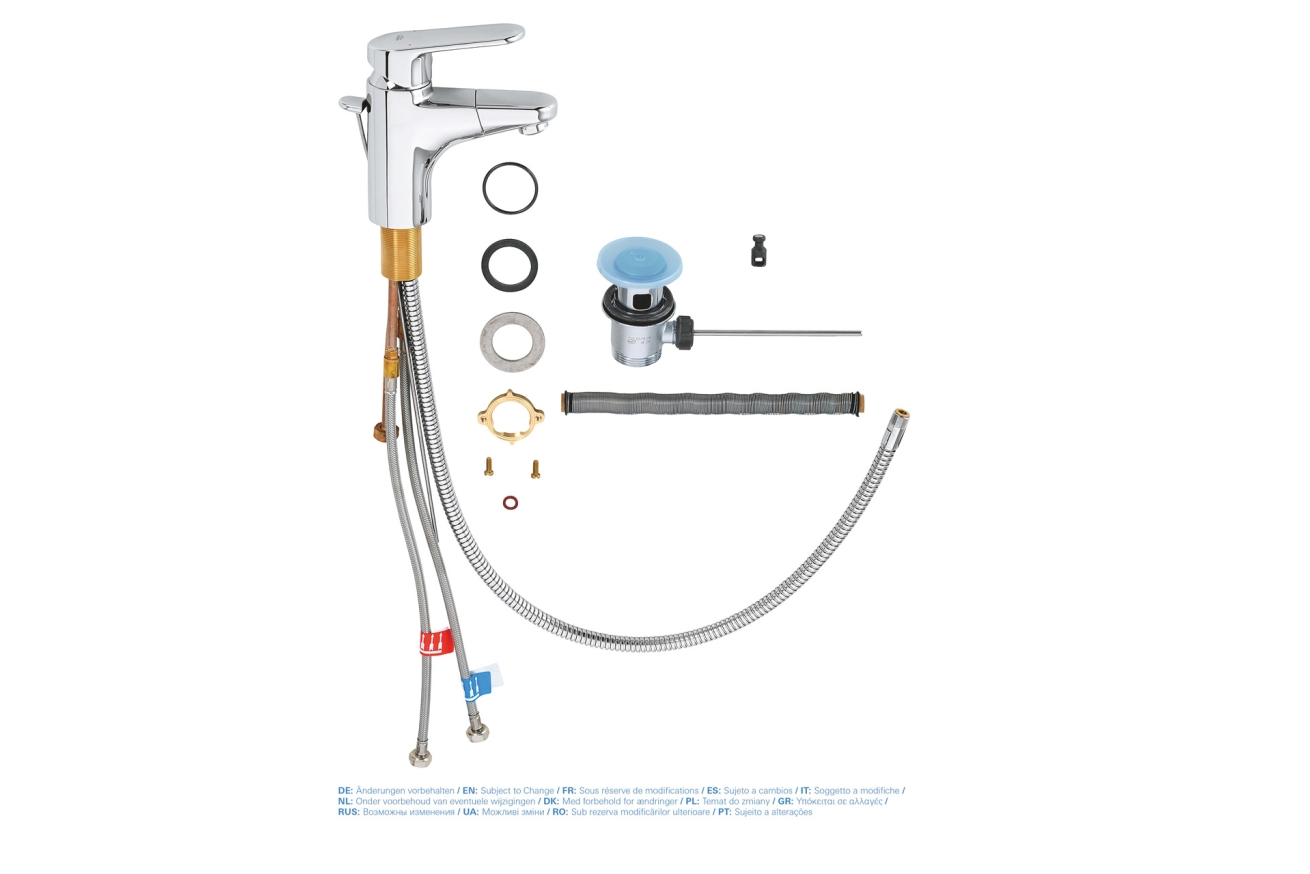 Смеситель для раковины GROHE Europlus, S-size, хром (33155002)