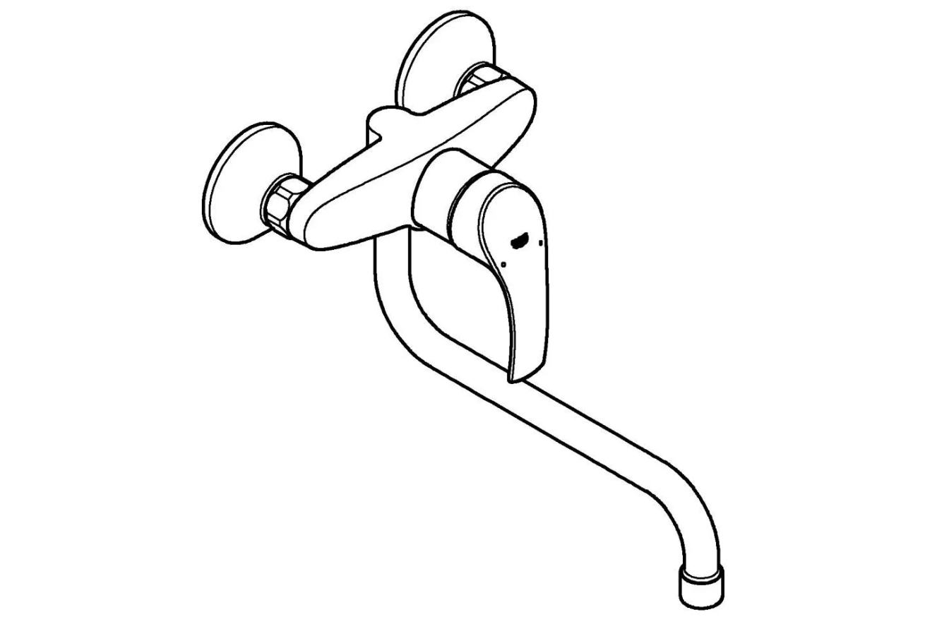 Смеситель для кухни GROHE Eurosmart, хром (32224002)