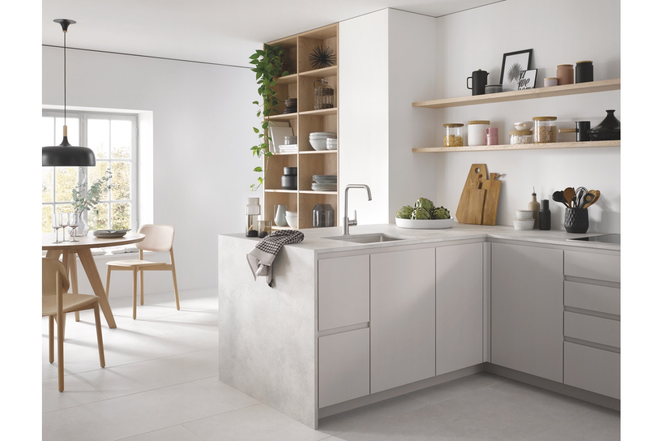 Смеситель для кухни GROHE Eurosmart, суперсталь (30567DC0)