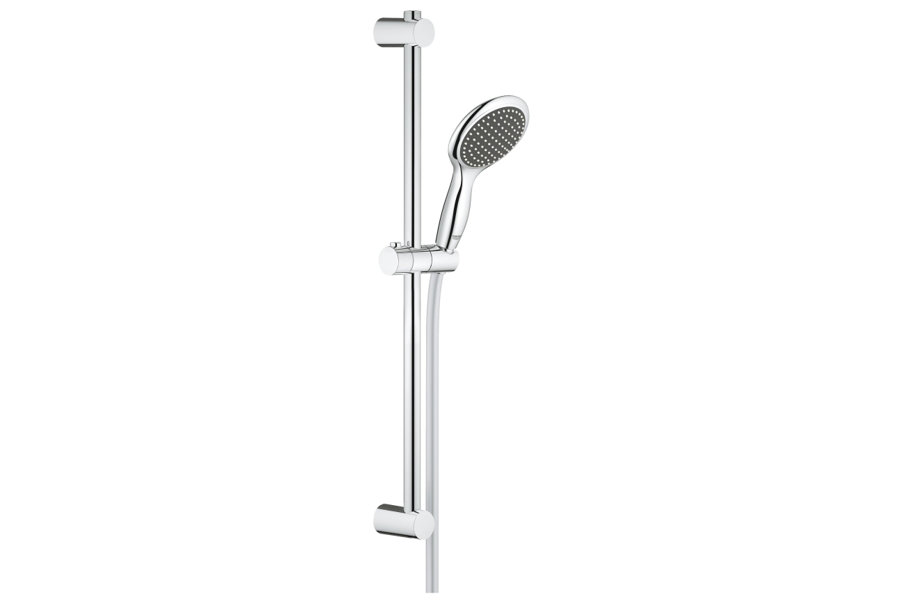 Душевой гарнитур GROHE Vitalio Rain 115, 2 режима струи, душевая штанга 600 мм, 9,5 л/мин, хром (26109000)
