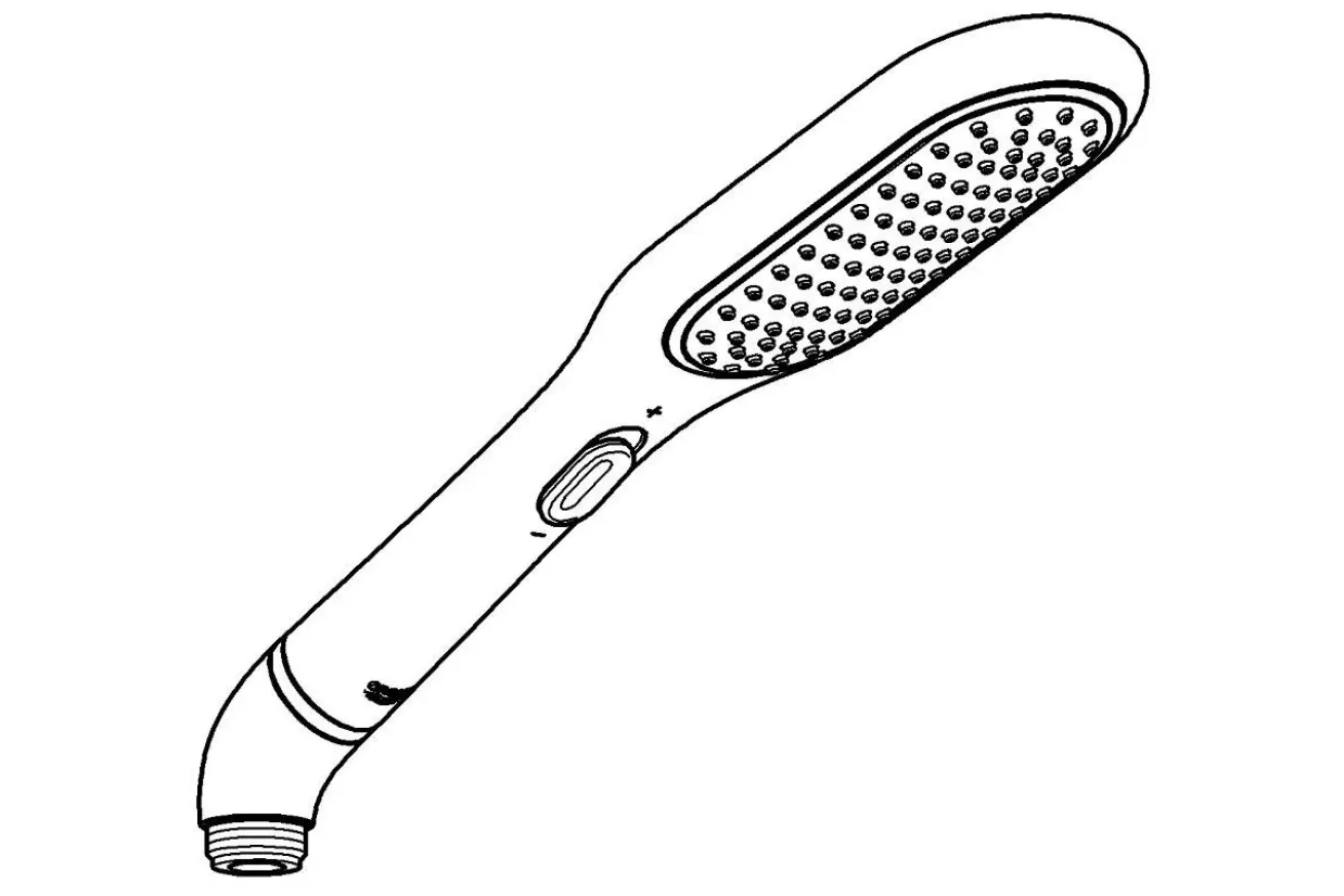 Ручной душ GROHE Rainshower Eco 120, 2 режима, хром (27274000)