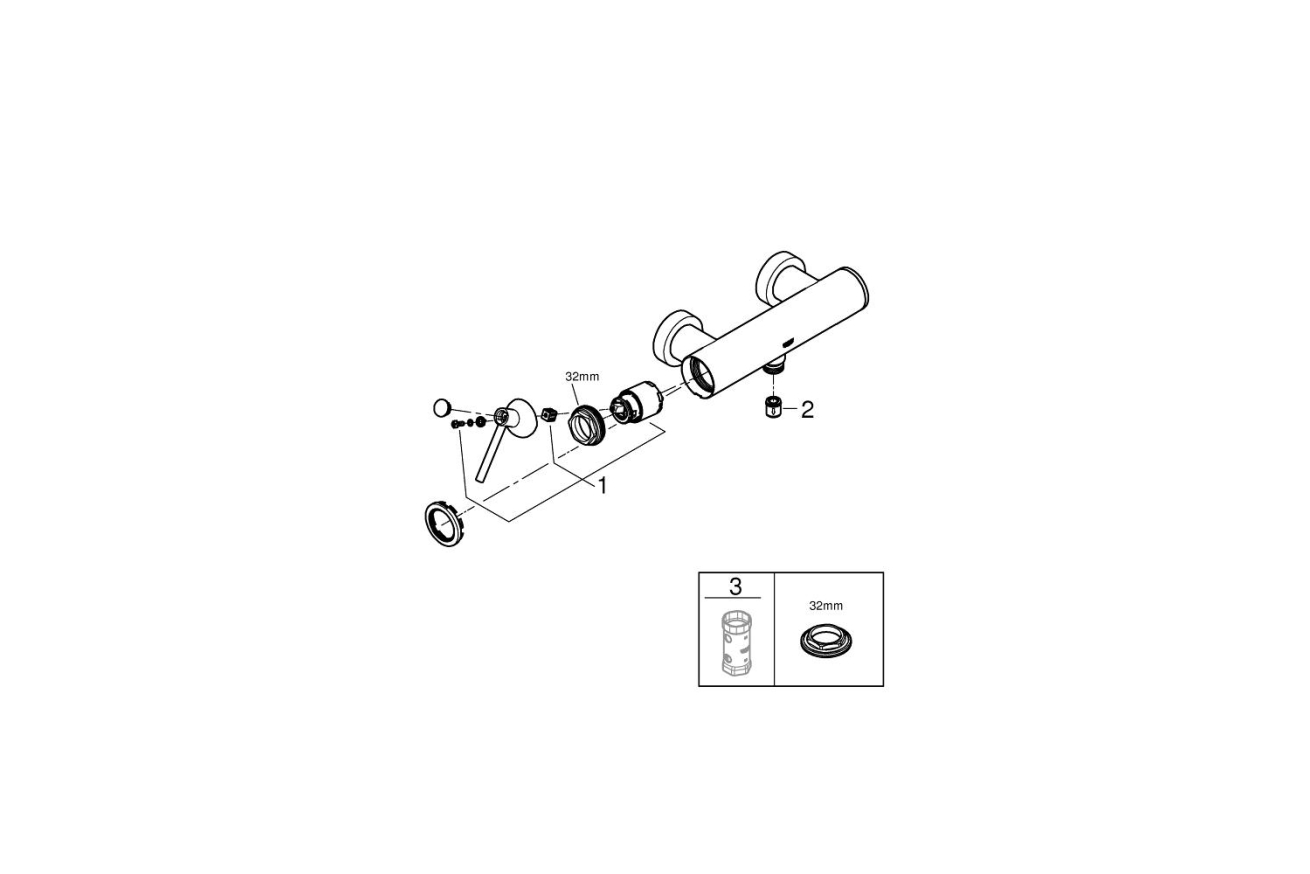 Смеситель для душа GROHE Atrio, хром (32650003)