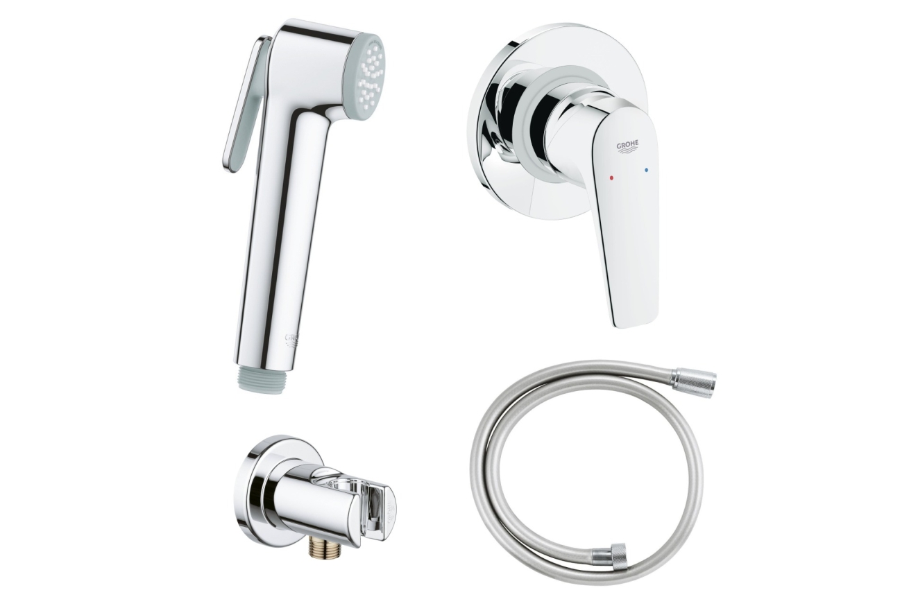 Набор для гигиенического душа GROHE Tempesta-F, хром (NB0075)