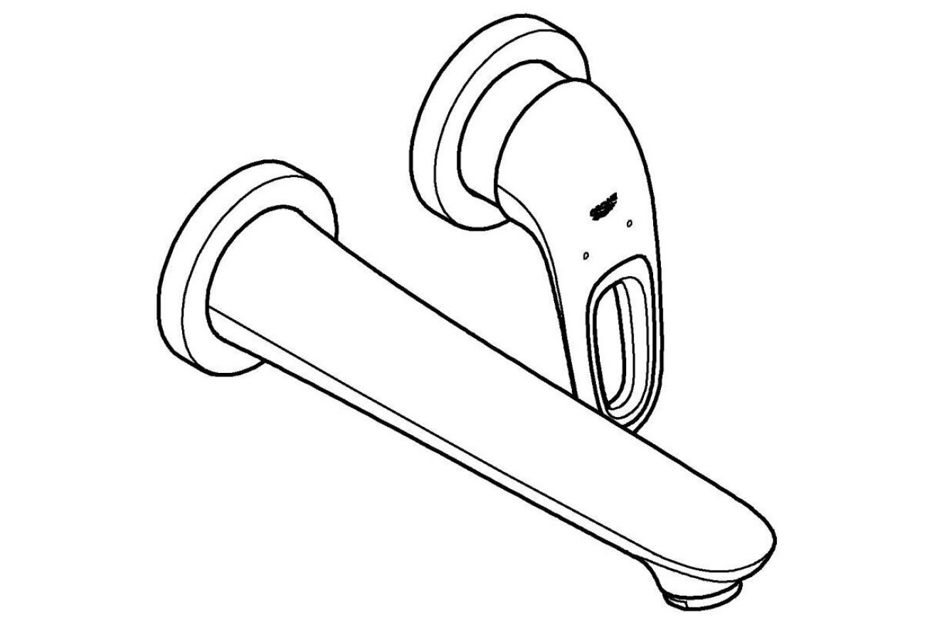 Внешняя часть смесителя для раковины GROHE Eurostyle, M-Size, хром (19571003)