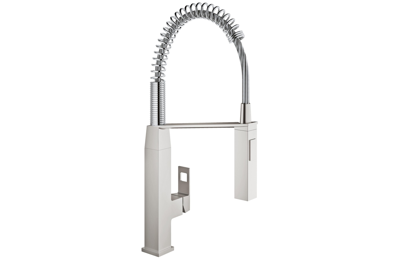 Смеситель для кухни GROHE Eurocube, суперсталь (31395DC0)