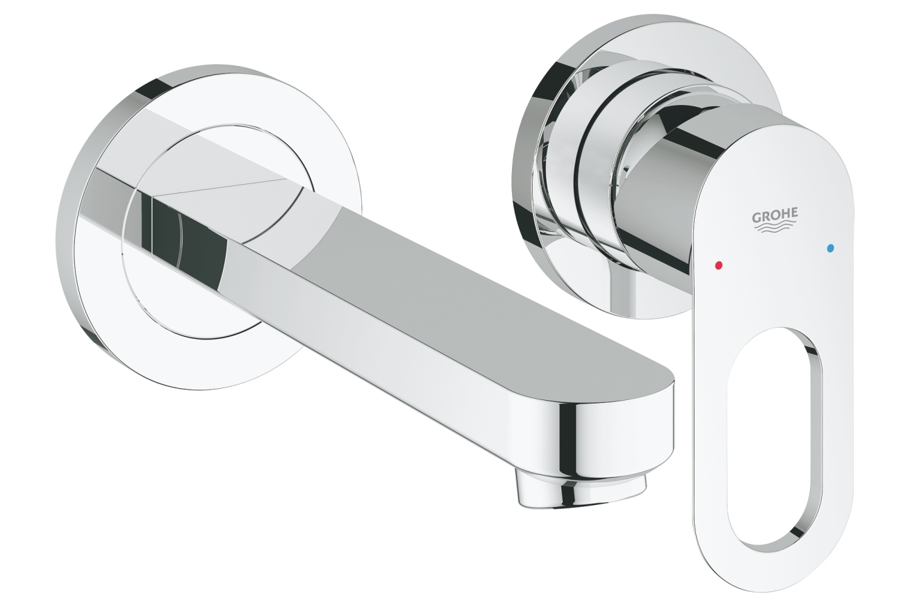 Смеситель для раковины GROHE BauLoop в комплекте с монтажной частью, хром (20289000)