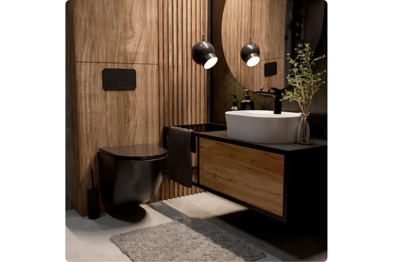 Комплект инсталляции GROHE Rapid SL 38775001 с унитазом AQUAme AQM2002MB и сиденьем с микролифтом (NW0308)
