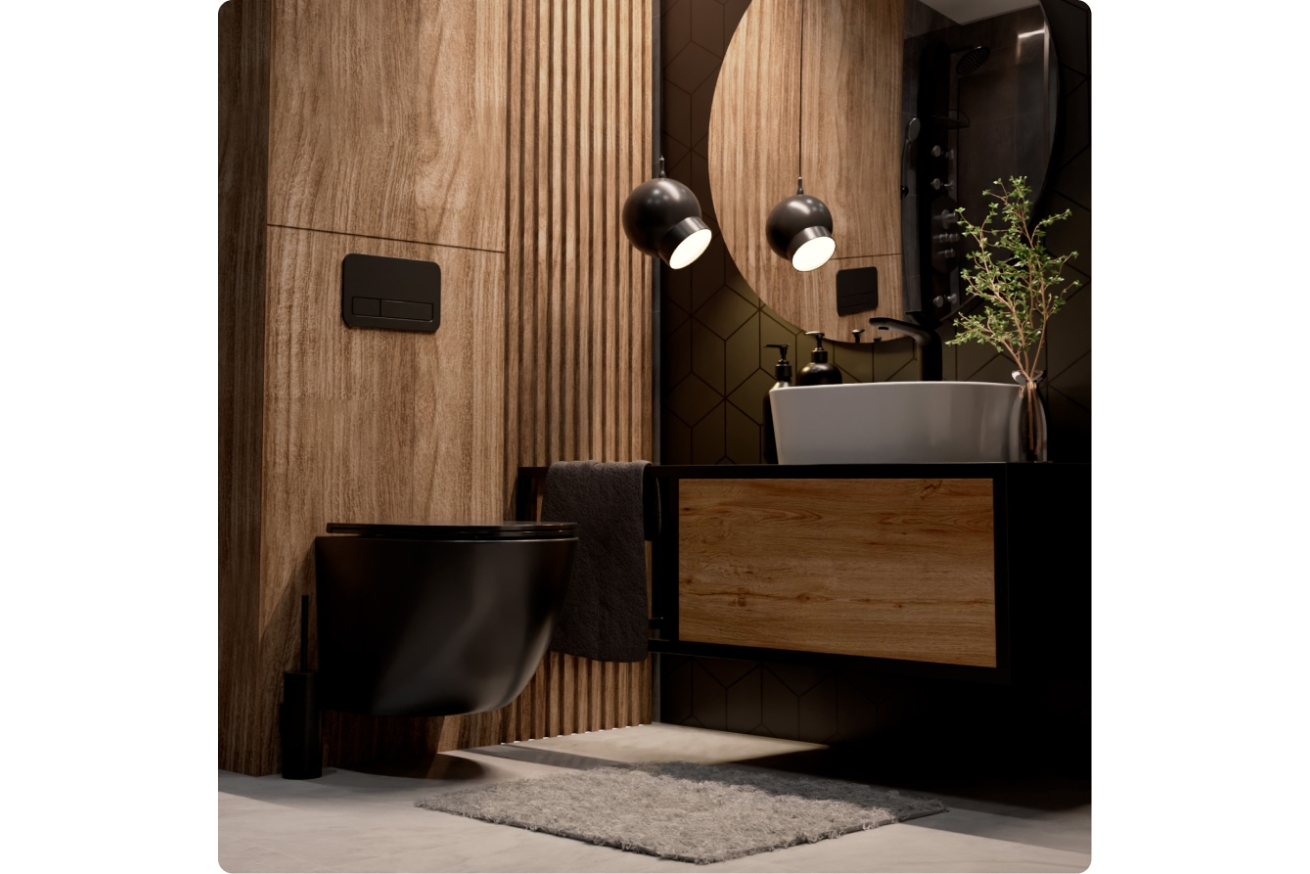 Комплект инсталляции GROHE Rapid SL 38775001 с унитазом AQUAme AQM2002MB и сиденьем с микролифтом (NW0308)