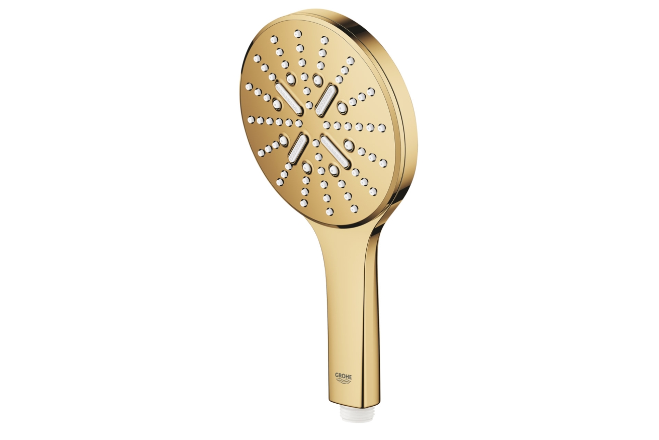 Ручной душ GROHE Rainshower SmartActive 130, 3 режима, холодный рассвет глянец (26574GL0)