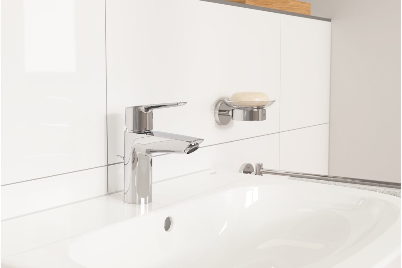Смеситель для раковины GROHE Start QuickFix с донным клапаном, S-Size, хром (24209002)