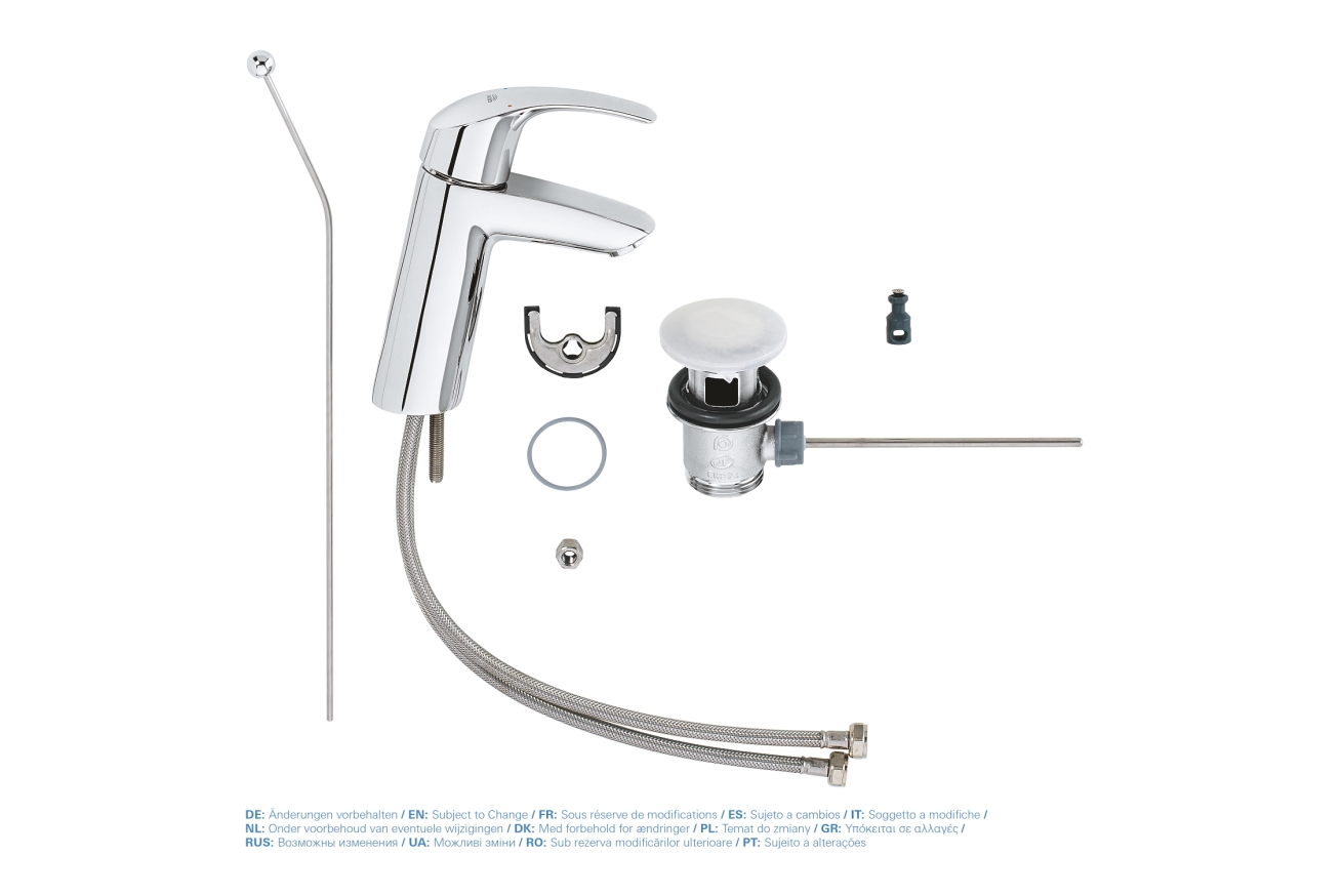 Смеситель для раковины GROHE Eurosmart, M-size, хром (23322001)