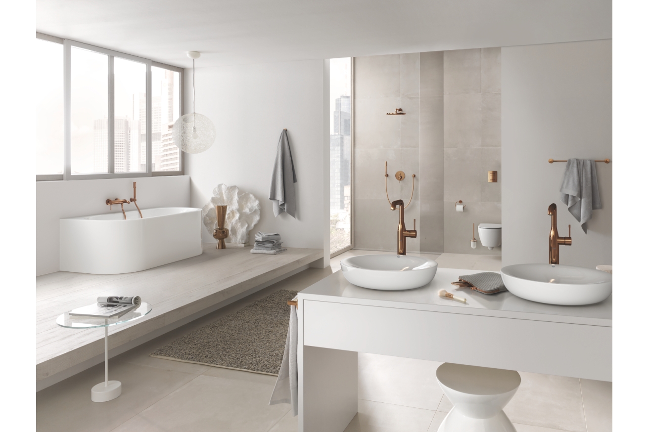 Смеситель для раковины GROHE Essence без донного клапана, XL-size, теплый закат глянец (24170DA1)