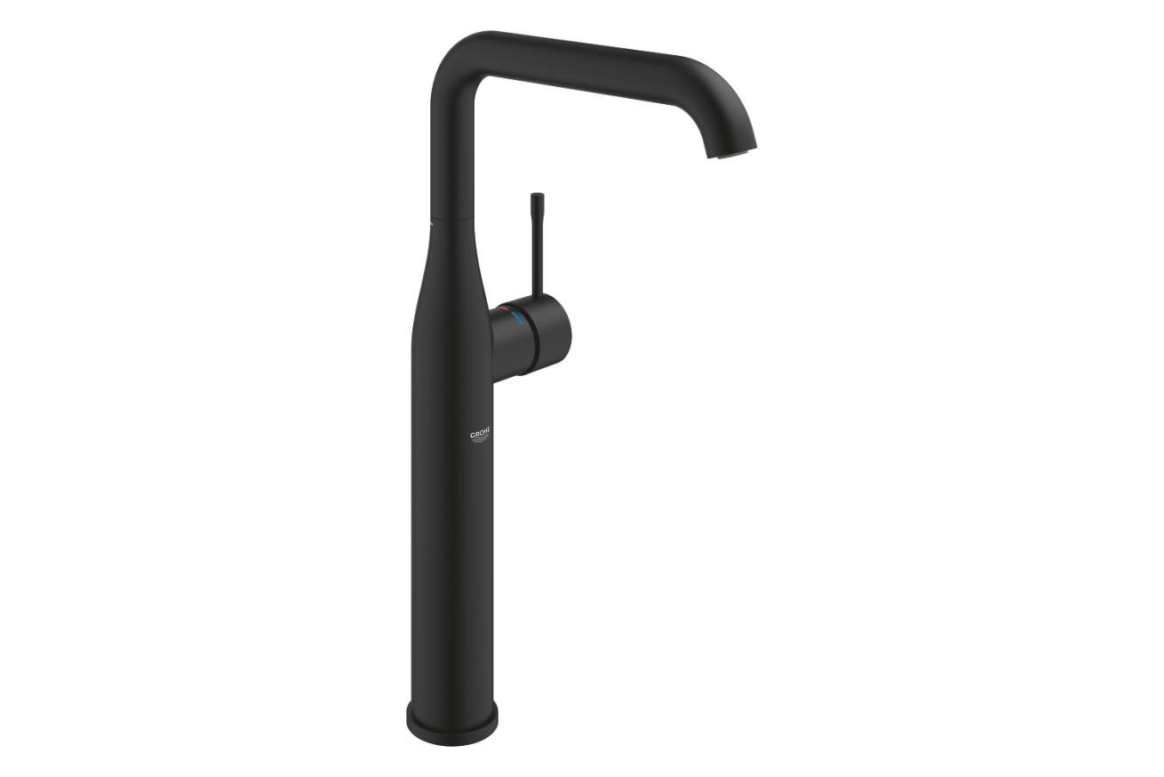 Смеситель для раковины GROHE Essence без донного клапана, XL-size, фантомный черный (24170KF1)