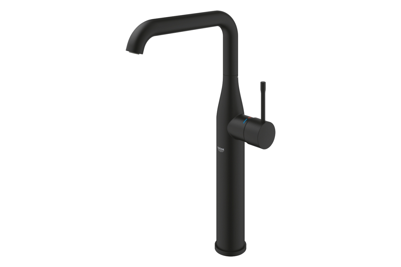 Смеситель для раковины GROHE Essence без донного клапана, XL-size, фантомный черный (24170KF1)