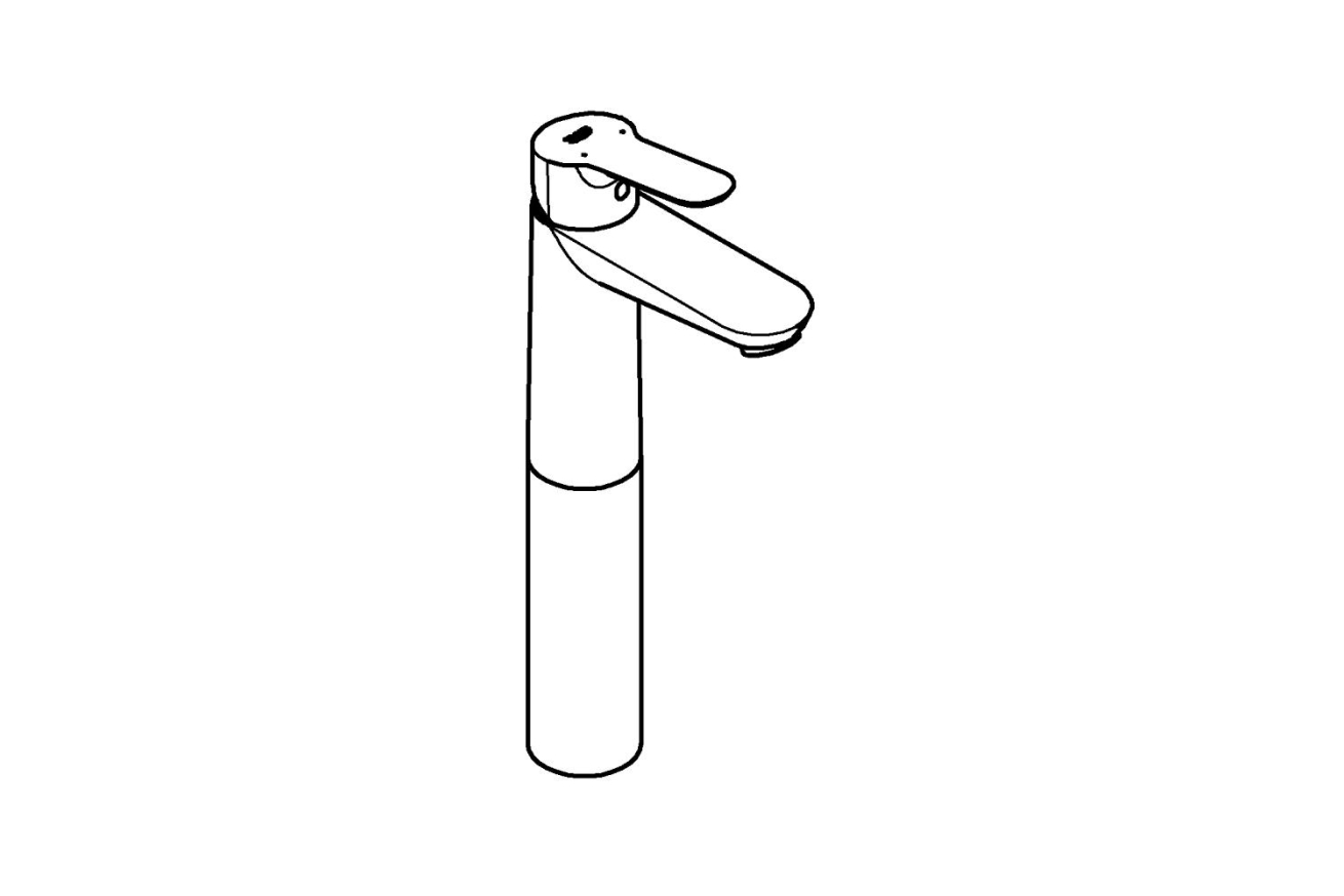Смеситель для раковины GROHE BauEdge, XL-size, хром (23761000)