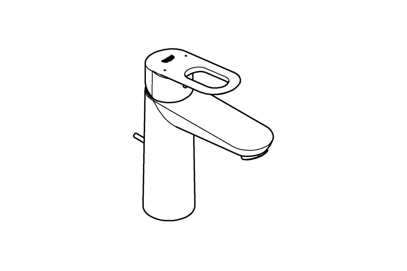 Смеситель для раковины GROHE BauLoop, M-size, хром (23762000)