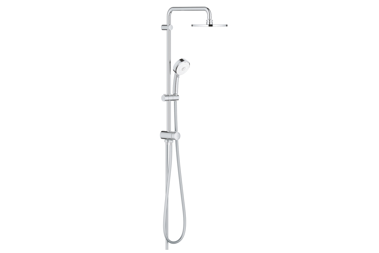 Душевая система GROHE New Tempesta Cosmopolitan 200 с переключателем потоков, хром (27394002)