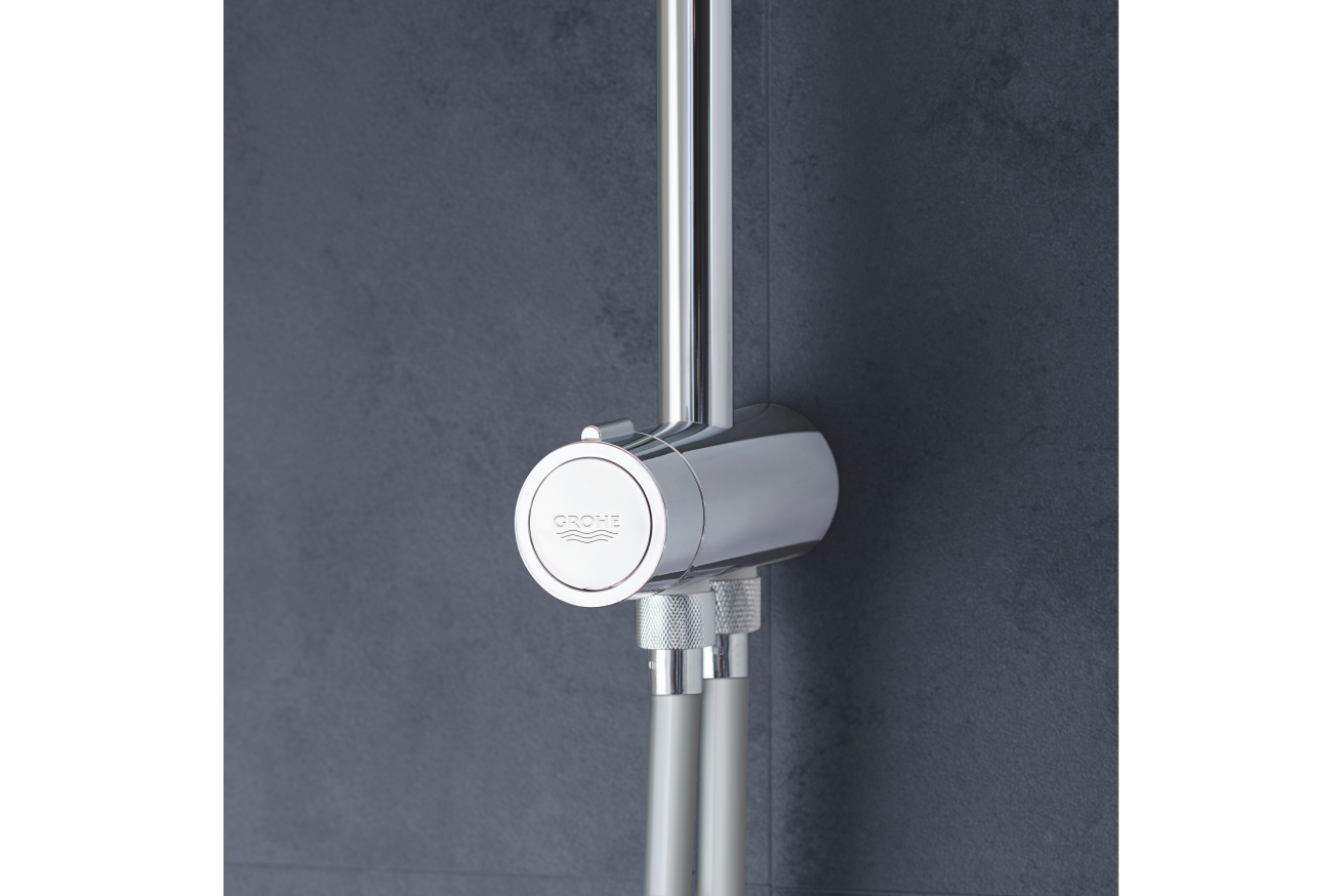 Душевая система GROHE New Tempesta Cosmopolitan 200 с переключателем потоков, хром (27394002)