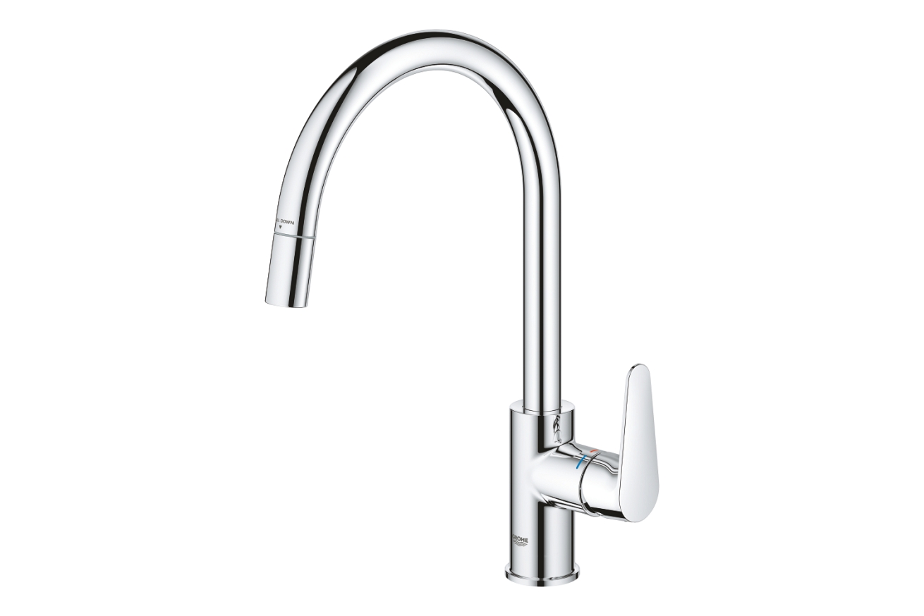 Смеситель для кухни GROHE BauCurve, хром (30547000)